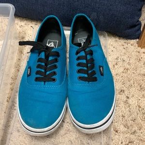 Vans teal lace up sneakers